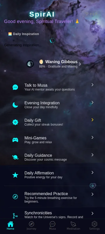 Synchronicity journal in SpirAI